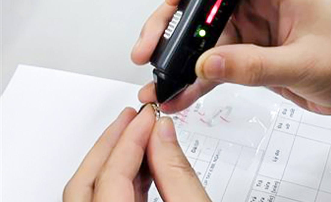 ダイヤモンドテスターによる混入防止